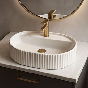 Rea Marcela, umývadlo na dosku 500x355x135 mm, biela lesklá, REA-U4003