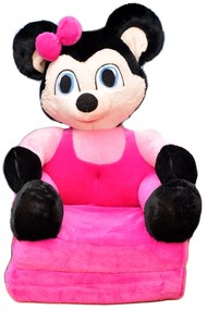 Detské plyšové rozkladacie kresielko MINNIE 2