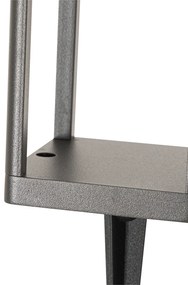 Vonkajšia stojaca lampa tmavosivá 40 cm vrátane LED a stmievateľného svetla na solár - Sonne