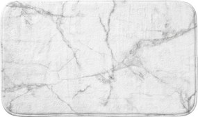 Biela/sivá textilná kúpeľňová predložka 45x75 cm Marbre – douceur d'intérieur