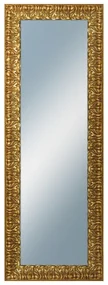 DANTIK - Zrkadlo v rámu, rozmer s rámom 50x140 cm z lišty ZVRATNÁ ozdobná zlatá (2888)