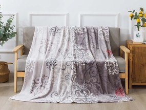XPOSE® Mikroplyšová deka AMÉLIA - sivá 200x220 cm