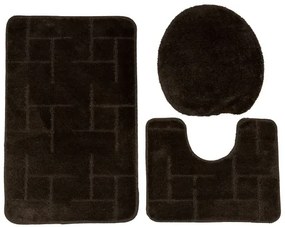 Sada kúpeľňových koberčekov TERAMO tmavohnedá