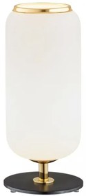 Argon 4994 - Stolná lampa VALIANO 1xE27/15W/230V čierna/biela/zlatá