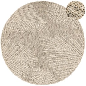 Koberec Patio 5028/170 béžový / hnedý kruh
