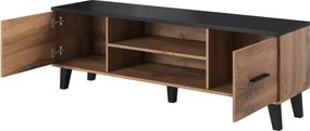 TV stolík Lotta 160 cm dub wotan/čierny