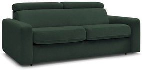 Tmavozelená rozkladacia pohovka 215 cm Monaco – Bobochic Paris