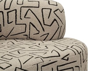 Béžová pohovka z textílie buklé 176 cm Nairobi – Mauro Ferretti