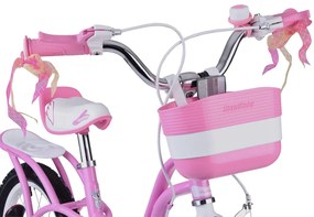 Detský bicykel 14" Little Swan RoyalBaby RB14-18 - ružový
