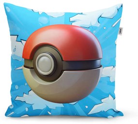 Sablio Vankúš Pokemon ball Obloha - 60x60 cm