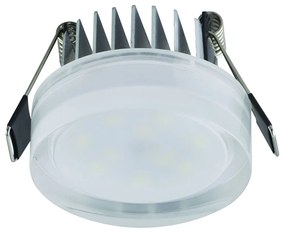 HOZE Stropné zápustné osvetlenie VALERIA-5 LED, 5W, denná biela, 6cm, okrúhle, číre