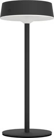 Eglo 75876-LED Solárne nabíjateľná stmievateľná stolová lampa SIMERI LED/3W/5V 1800mAh IP44 čierna
