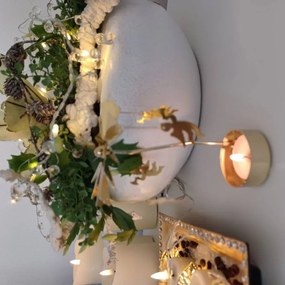 DECOLED Anjelské zvonenie, 8 x 13 cm, anjeli, zlato