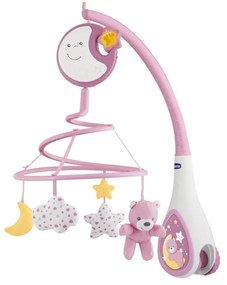 Chicco - Kolotoč nad postieľku s melódiou 3v1 NEXT2DREAMS 3xAA ružová