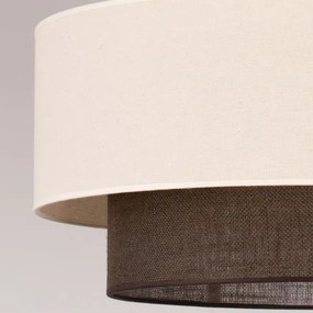 BRILAGI - LED luster na lane BOHO STYLE 3xE27/15W/230V pr. 60 cm krémová/hnedá