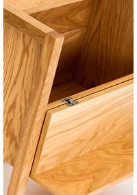 Vinotéka z dubového dreva v prírodnej farbe 59x60 cm NewEst - Woodman