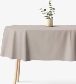 Goldea oválny obrus 100% bavlnené plátno - sivohnedý 120 x 200 cm