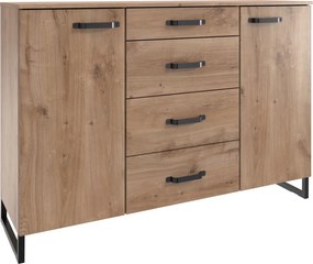 Úložná komoda so zásuvkami Detroit, doskový dub