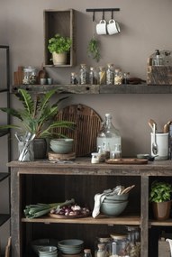 IB Laursen Drevená okrúhla doska s drážkami OILED ACACIA WOOD