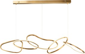 Toolight Toolight, LED stropné osvetlenie 120cm, 60W, 3000K, LHJ050-CP T, zlatá, OSW-50024