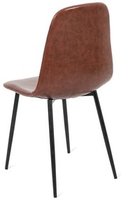 Súprava 2 hnedých jedálenských stoličiek Bonami Essentials Lissy