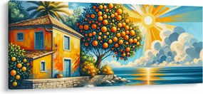 Obraz - Dom s pomarančmi I. (120x50 cm)