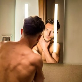 LED Kúpeľňové vyhrievané podsvietené zrkadlo LED/17W/230V IP44