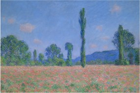 Obraz - Claude Monet, Poppy Field (Giverny), reprodukcia (90x60 cm)