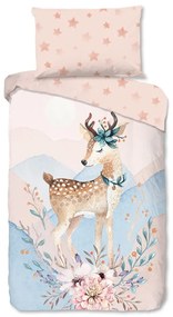 Flanelové detské obliečky na jednolôžko 140x200 cm Josy – Good Morning