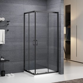 Roth Štvorcový sprchovací kút SUNDIS BLACK - bez vaničky ROTH-Variant: rozmery: 80x80 cm - (SUNDIS BLACK/800 - N0788), ROTH-Profily: profily: čierna …