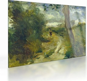 Sklenený obraz - Auguste Renoir, Landscape between Storms, reprodukcia (70x50 cm)