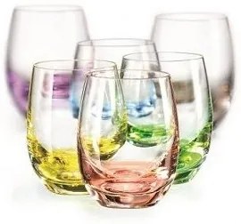 Crystalex farebné poháre na likéry Rainbow 60 ml 6 KS