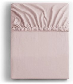 Svetloružová napínacia plachta jersey 180x200 cm Amber – Restilo