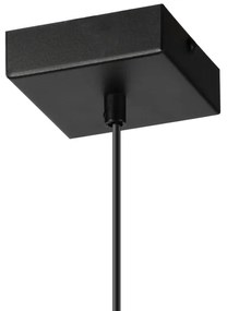 Luster na lanku ASTRID 1xE27/60W/230V matná čierna