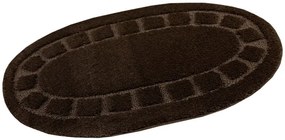 Kúpeľňový koberček Ocean hnedý ovál