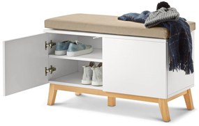 Lavica s úložnými priehradkami