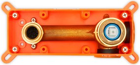 Rea Lungo Long, podomietková umývadlová/vaňová batéria + BOX, zlatá lesklá, REA-B0370