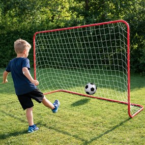 KIK Detská futbalová bránka 183 x 122 x 61 cm, skladacia a prenosná s sieťou
