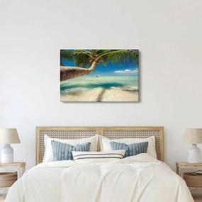 Obraz - Čisté more s palmou (90x60 cm)
