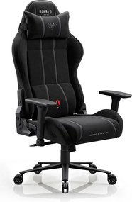 Látková herná stolička čierna Diablo X-One 2.0 Burned Black Normal