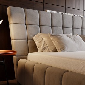 PROXIMA.store - Dizajnová čalúnená posteľ ALMA ROZMER: 140 x 200 cm, TYP ROŠTU: KOVOVÝ ROŠT