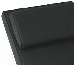 Divero Florentine 50389 Záhradné drevené lehátko + polstrovanie - antracit