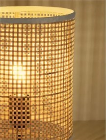 Dizajnová stolová lampa Canto prírodná