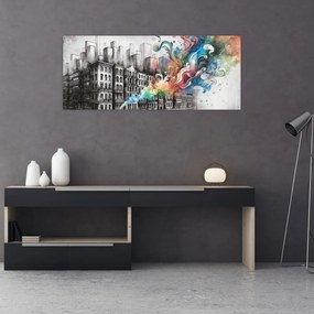 Obraz - Priemyselný život (120x50 cm)
