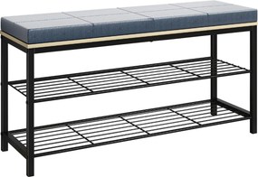 XXXLutz REGÁL NA TOPÁNKY, čierna, dub medový, 90/48/30 cm MID.YOU - Online Only drobný nábytok - 000657051308