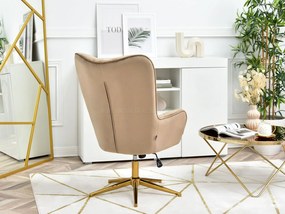 Kreslo Meryl (béžová + zlato). Vlastná spoľahlivá doprava až k Vám domov. 1110287