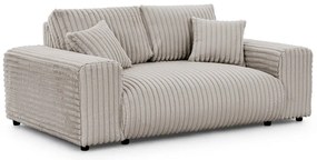 Svetlosivá menčestrová pohovka 178 cm Justin – Ropez