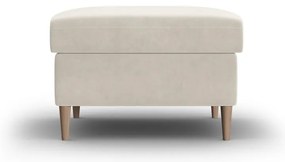 Béžová zamatová podnožka Kyoto – Cosmopolitan Design