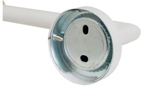 Biely nástenný kovový držiak na toaletný papier – Casa Selección