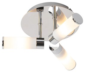 Moderné stropné svietidlo do kúpeľne chrómové 3-svetlo IP44 - Bath